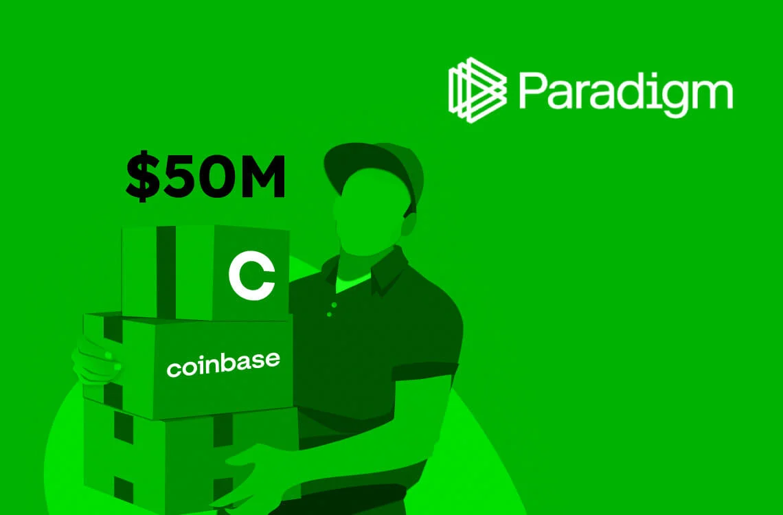 Paradigm вложила 50 млн долларов в акции Coinbase